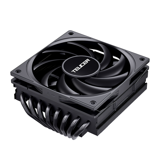 UT75 CPUクーラー 8本ヒートシンク搭載 トップフロー空冷クーラー 120mm 高さ77mm LGA1700/1200/115X AMD:AM5/AM4ソケットに対応 4pin PWM 800-2400rpm ファン制御(ブラック)