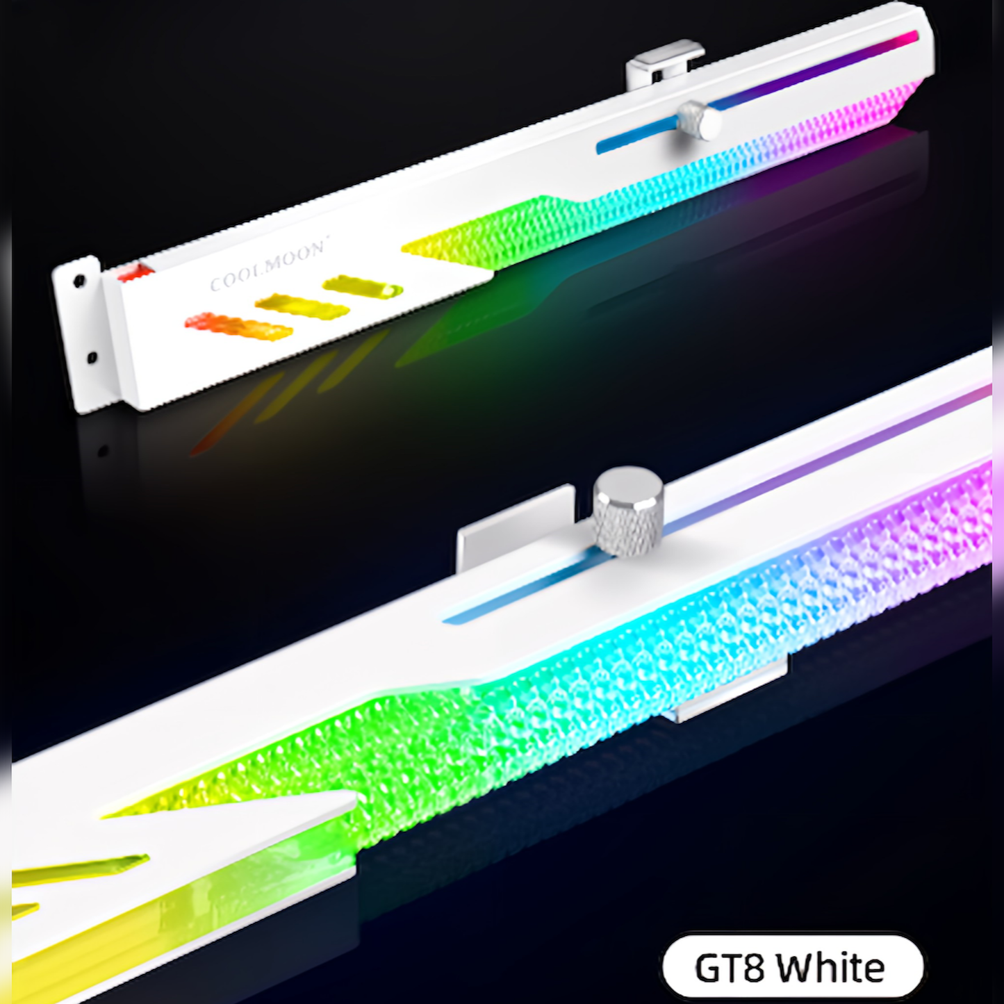 COOLMOON Graphics Board Bracket GPU Holder LED ARGB 5v 3pin 28cm Support Prevents Dragging and Falling