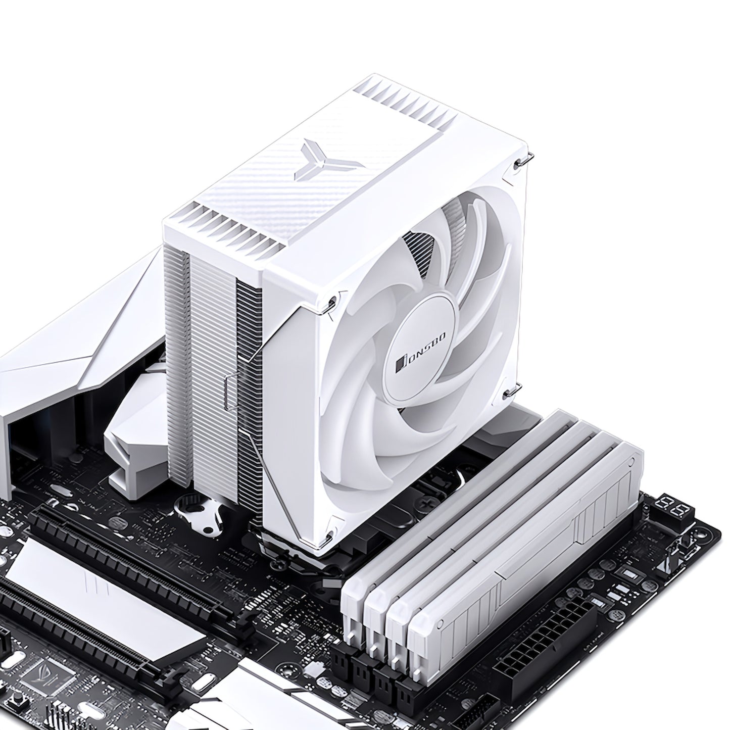 JONSBO CR1000 EVO 120mm LED ARGB 5v 3pin CPUクーラー LGA1700対応 AM5対応 4pin PWM ファン制御