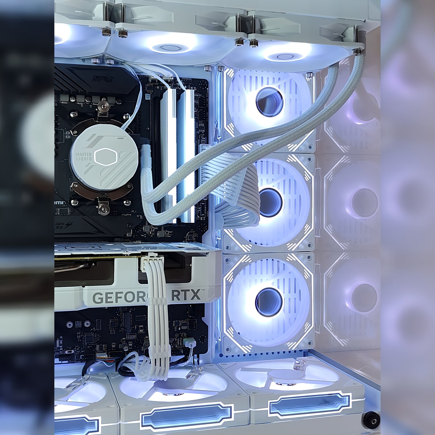 AMD Ryzen7 9800x3D ガラス2面ATX ゲーミングPC AMD Ryzen7 9800x3D ガラス2面ATX ゲーミングPC 簡易水冷 360mm 簡易水冷 360mm