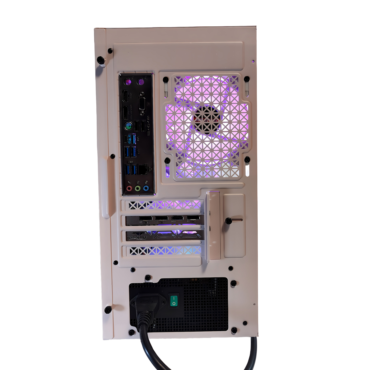 スモールラボ AMD Ryzen7 5700x RTX40 ゲーミングPC 簡易水冷 240mm ホワイト ピンク