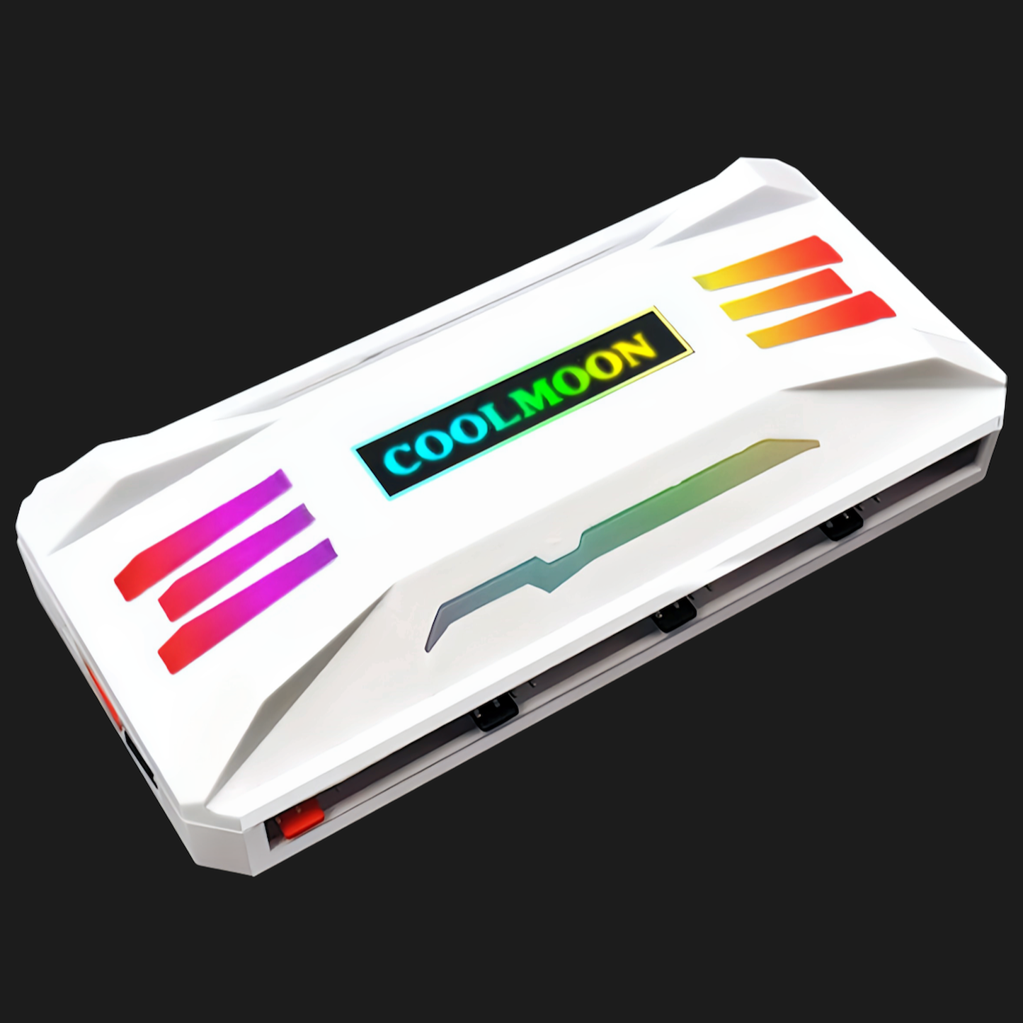 COOLMOON LED ARGB 5v 3pin Fan Hub Controller Remote Control Color Changeable Fan Speed Changeable