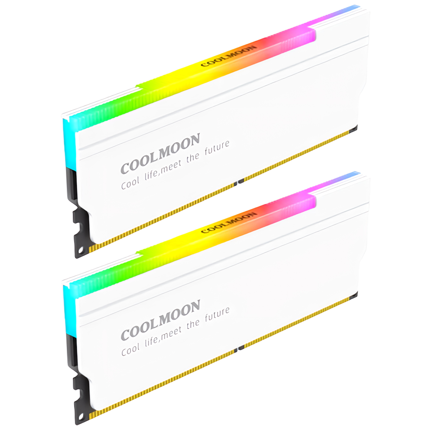 COOLMOON RA-1 メモリ ヒートシンク LED ARGB 5v 3pin RAM 冷却 2個入りセット
