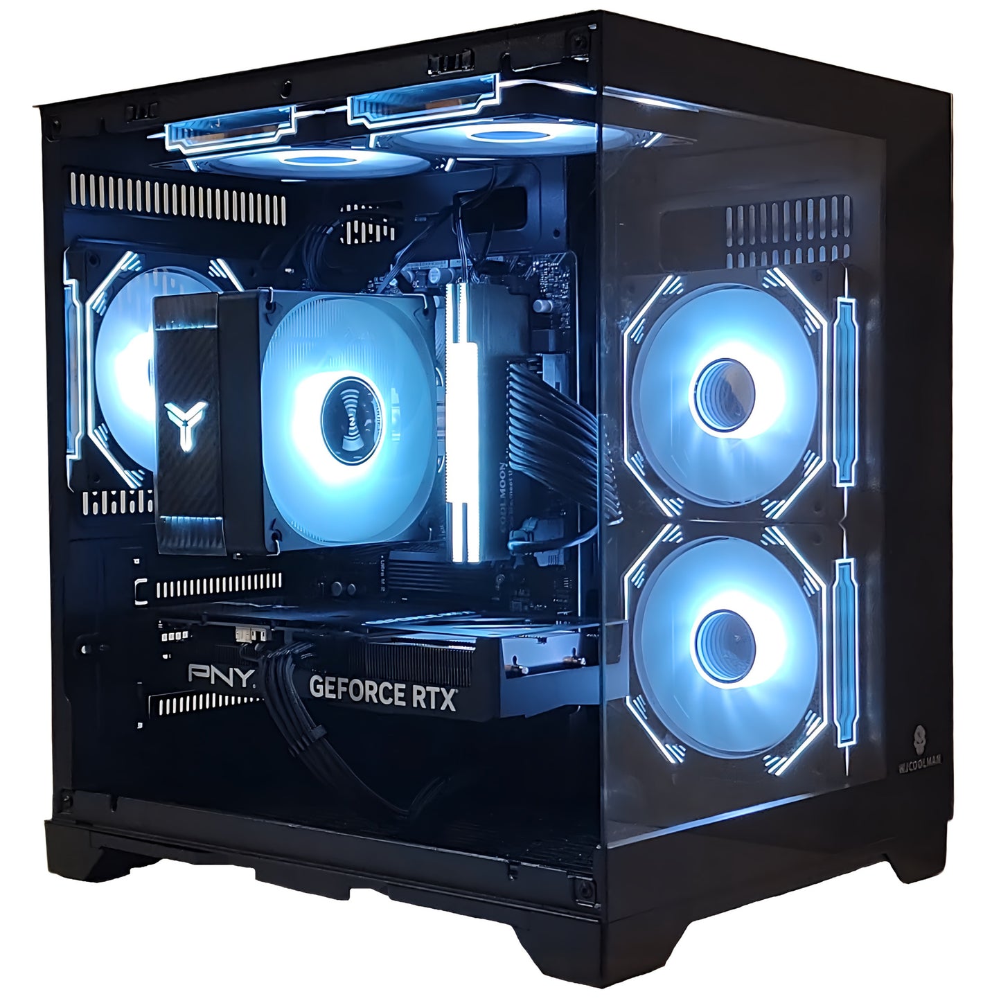 スモールラボ Intel Core i5-14400F ガラスコンパクト ゲーミングPC ブラック 黒