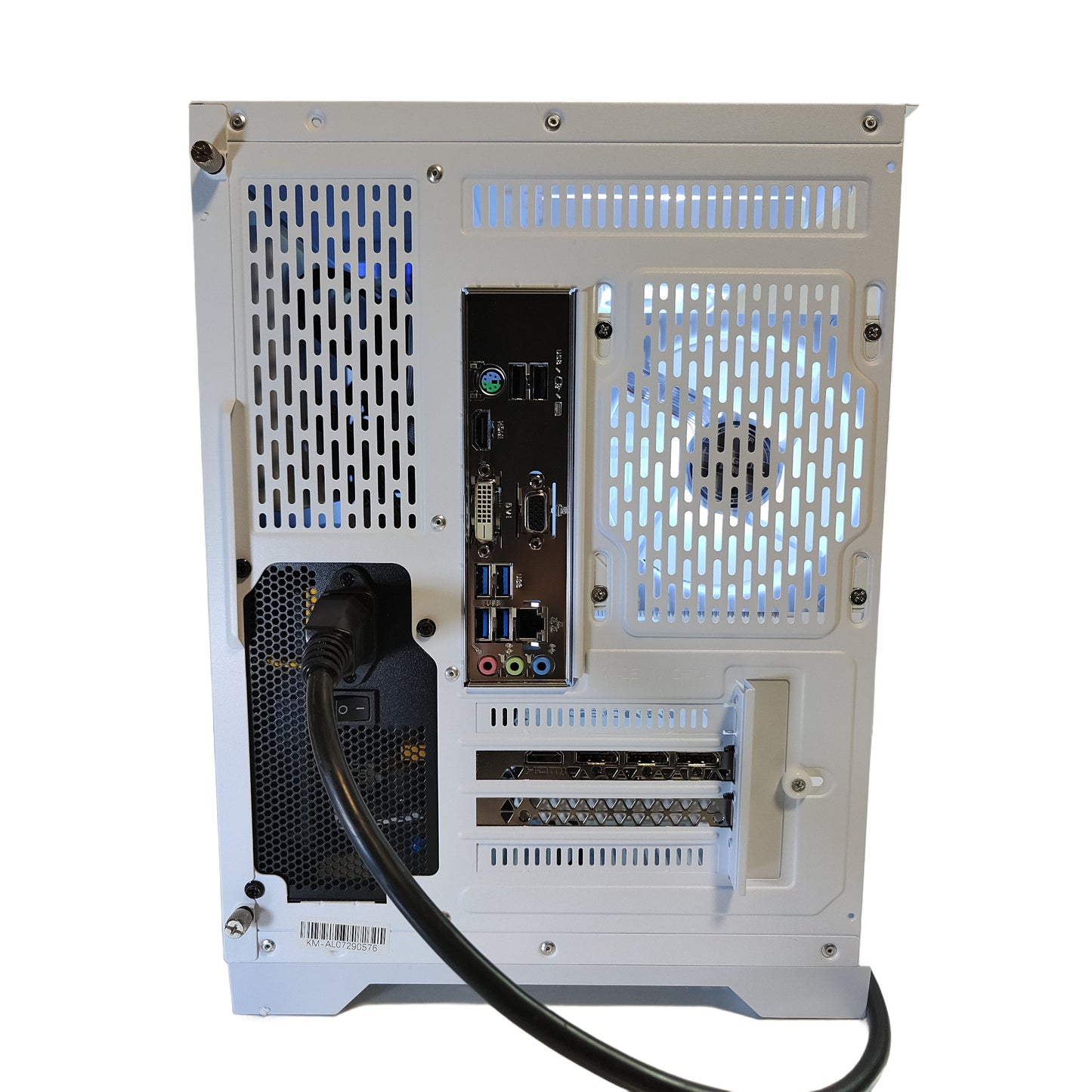 スモールラボ Intel Core i5-14400F ガラスコンパクト ゲーミングPC ホワイト 白