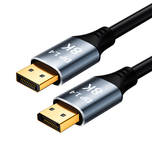 DisplayPort Cable DP Cable Version 1.4 Standard 8K(4320pp)/60Hz 4K(2160p)/144Hz Full HD(1080p)/240Hz PC Projector Compatible with all DP terminals