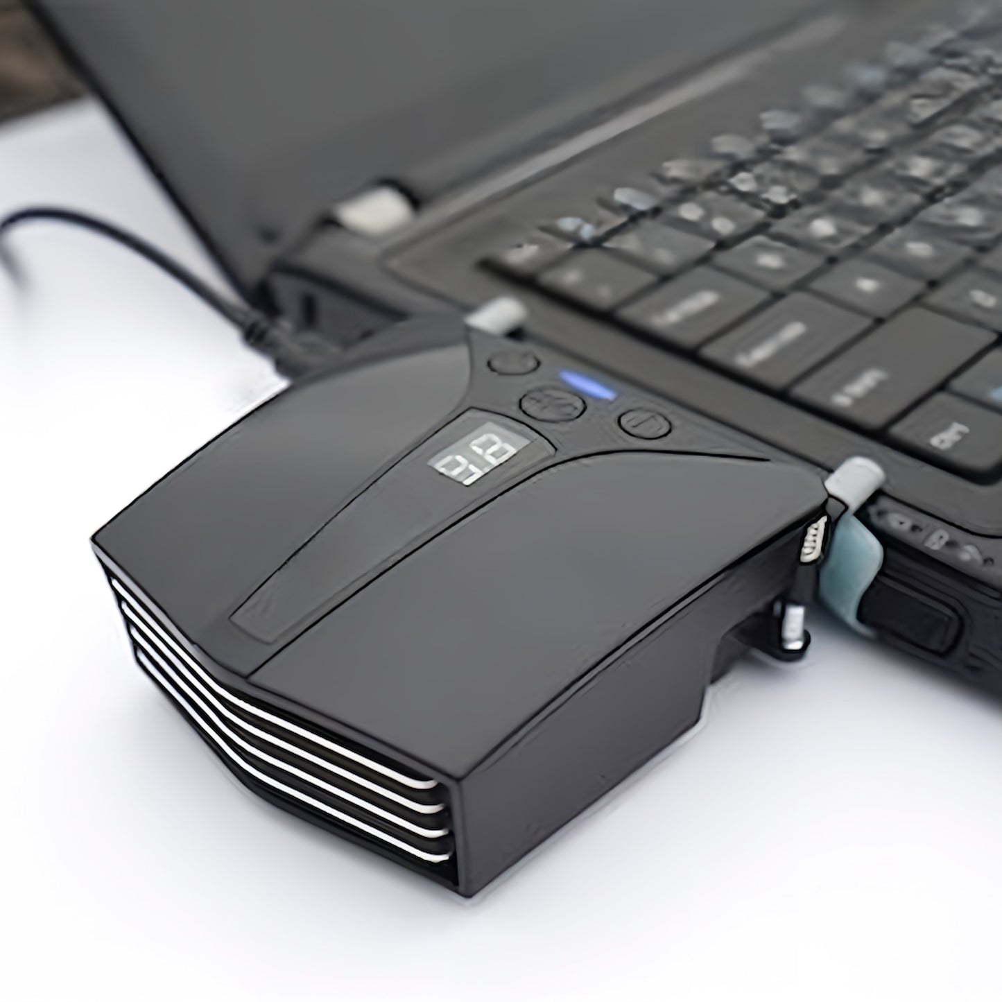 最新 冷却ファン ノートパソコン ノートPC 用 USB CPU冷却 クーラー 温度表示 ラップトップ Switch AT MTモード機能付き USB給電