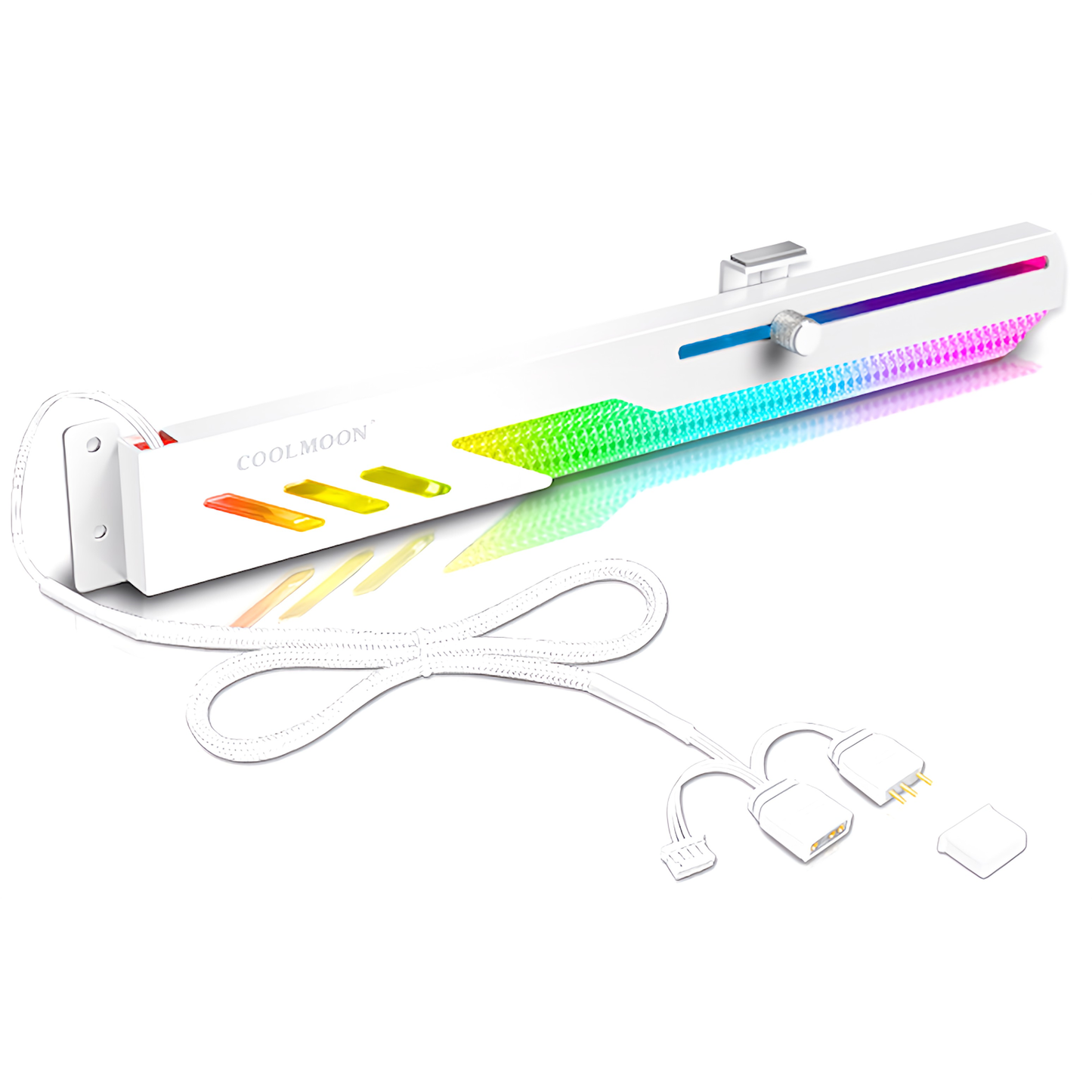 COOLMOON Graphics Board Bracket GPU Holder LED ARGB 5v 3pin 28cm Support Prevents Dragging and Falling