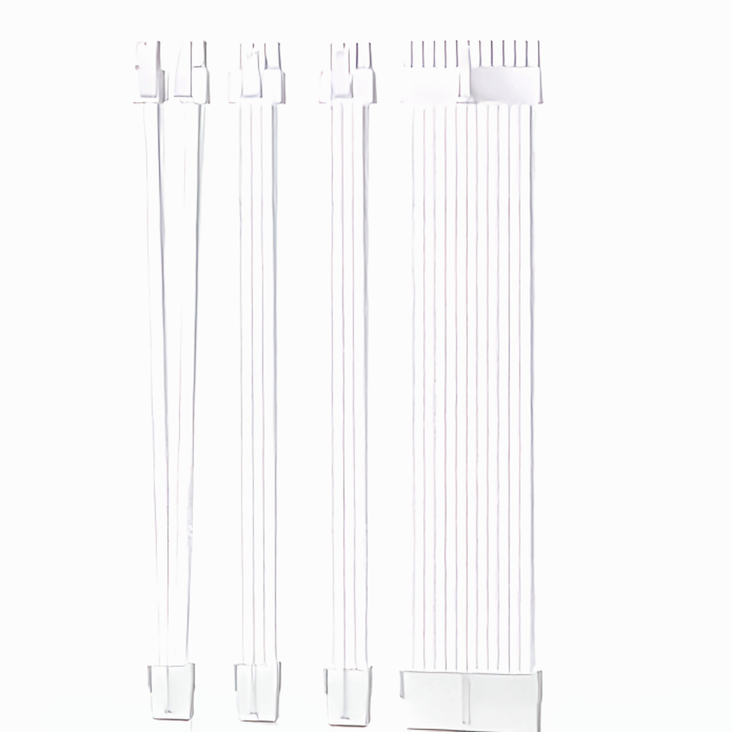 スリーブケーブル 延長ケーブル 30cm 24pin 8pin(6+2pin×2、4+4pin×1) マザーボード グラフィックボード 電源ユニット ケーブルコーム付き (ホワイト)