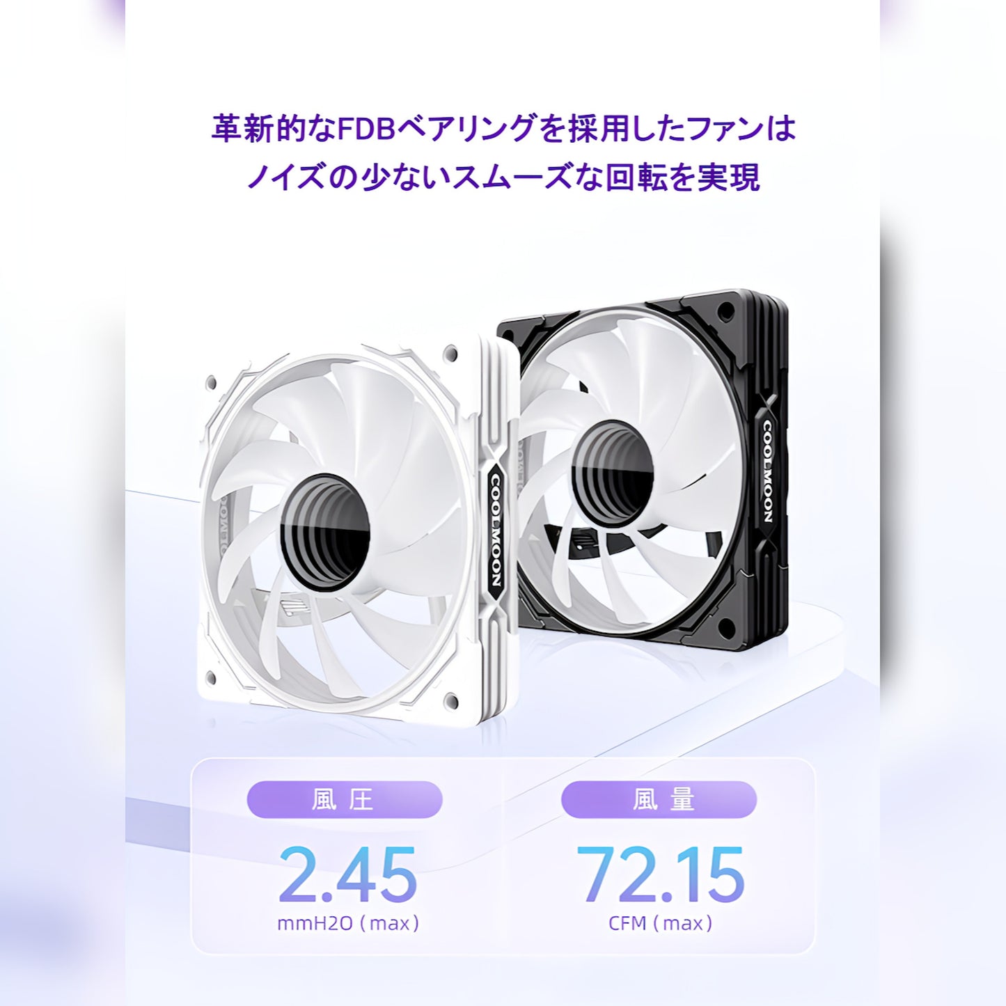 COOLMOON CPUクーラートップフロー空冷クーラー 120mm LED ARGB 5v 3pin LGA1700/1200/115X AMD:AM5/AM4ソケットに対応 4pin PWM ファン制御 (ブラック)