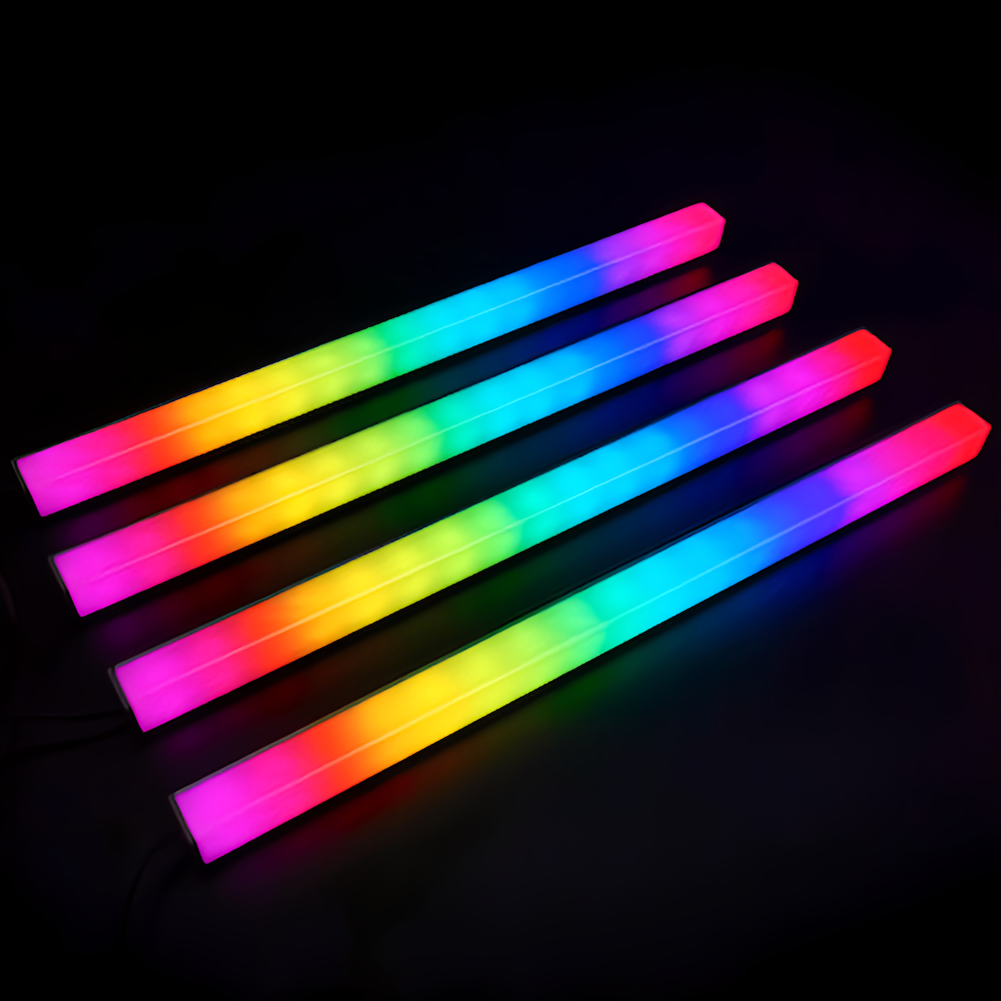 COOLMOON Light Bar LED ARGB 5v 3pin Magnet Gaming 30cm (2-sided light)