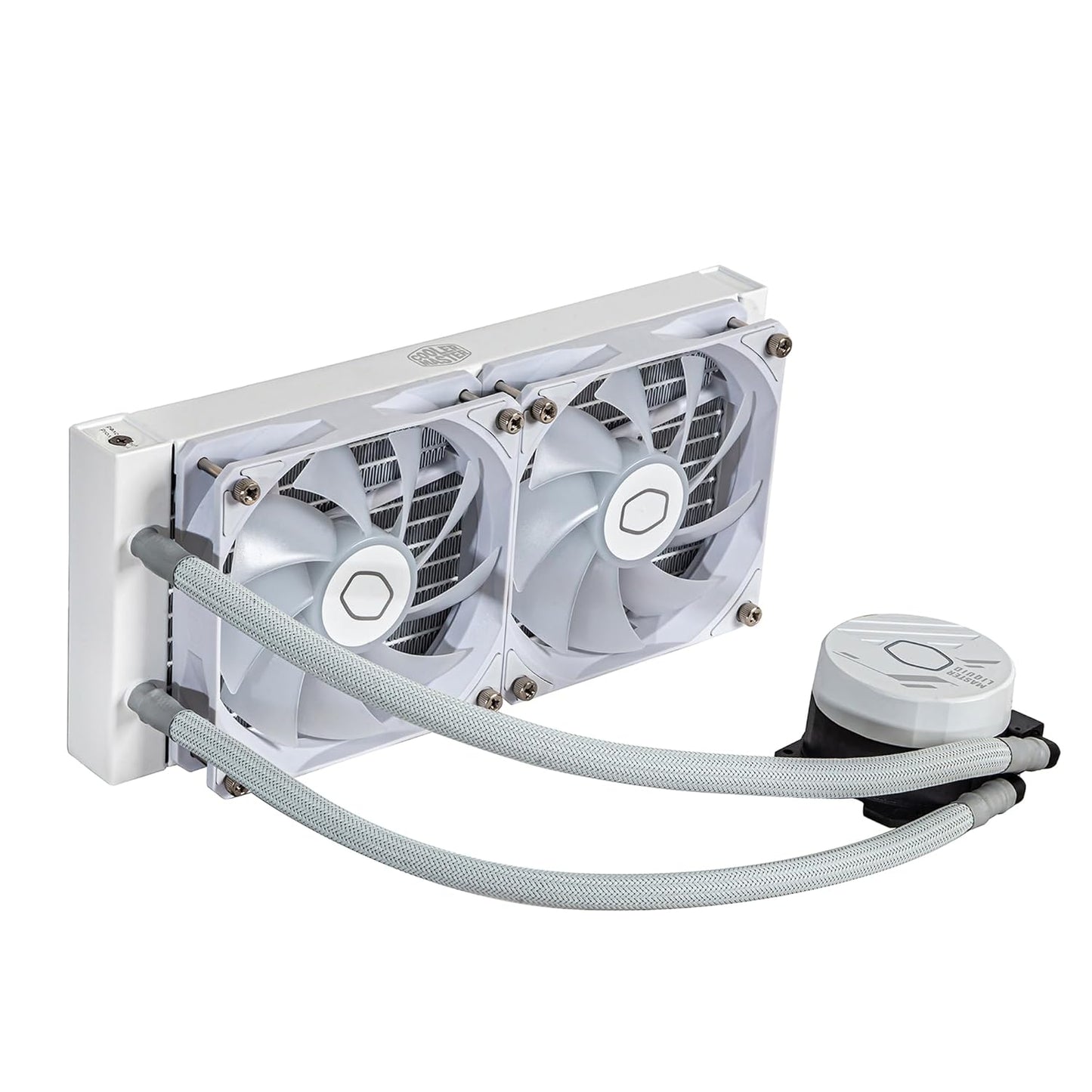 Cooler Master MasterLiquid 240L コア 240mm クローズループ AIO リキッドクーラー ARGB 同期 Gen S コールドプレートポンプ 120mm PWM CryoFuze 14W/mK AMD Ryzen AM5/AM4 Intel LGA1700/1200 (ホワイト)