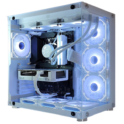 AMD Ryzen7 9850x3D ／ RTX5070ti 16GB ガラス2面ATX ゲーミングPC Windows11 Home 簡易水冷 360mm ホワイト 白