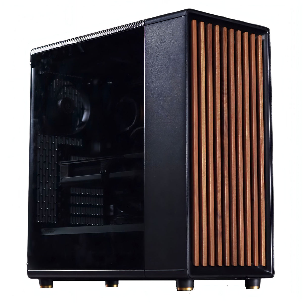 AMD Ryzen9 9950x ／ RTX5090 32GB ウッドデザイン ゲーミングPC Windows11 Home 簡易水冷 240mm ブラック 黒