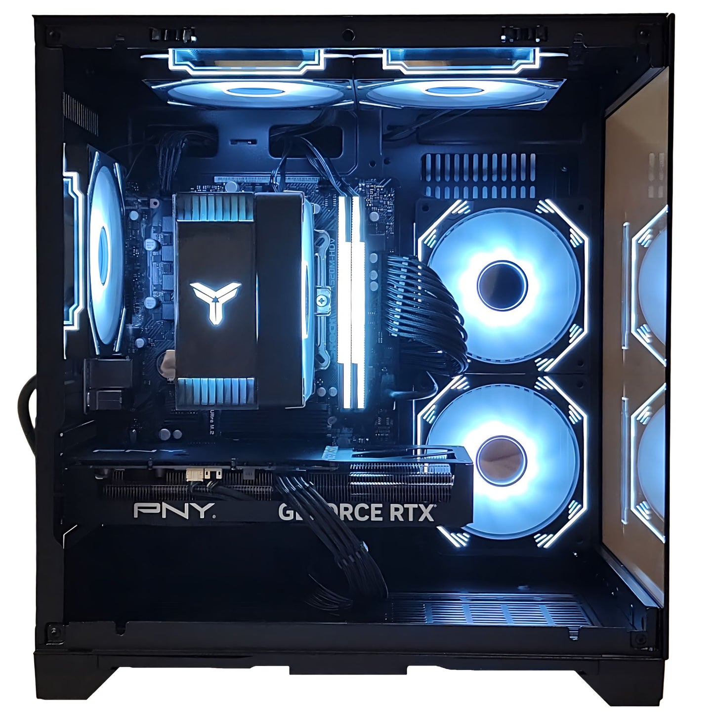 Intel Core Ultra 7 270K PLUS ／ RTX5070ti 16GB ガラス2面コンパクト ゲーミングPC Windows11 Home ブラック 黒