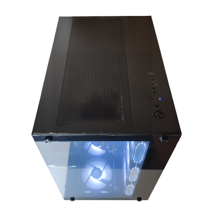 AMD Ryzen7 9850x3D ／ RTX5060ti 8GB ガラス2面ATX ゲーミングPC Windows11 Home 簡易水冷 360mm ブラック 黒