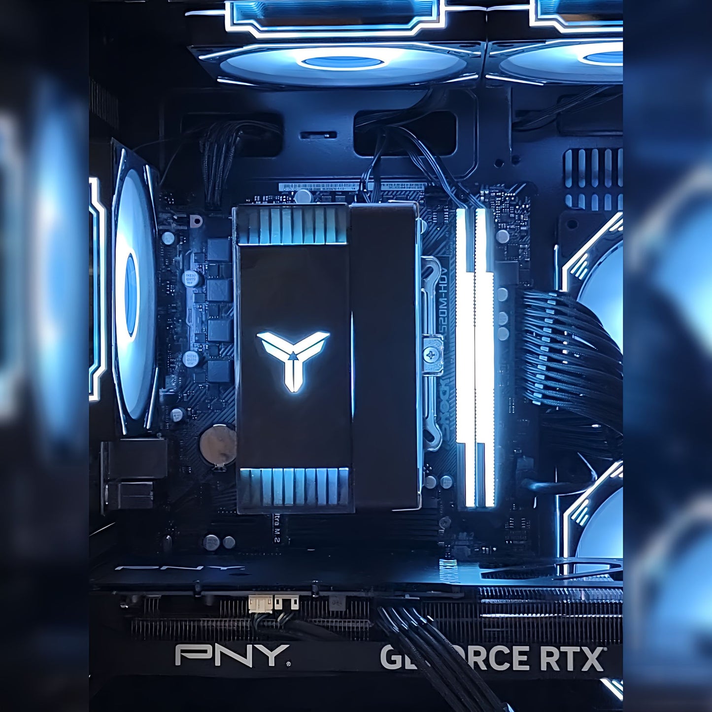 AMD Ryzen5 7500F ／ RTX5060ti 8GB ガラス2面コンパクト ゲーミングPC Windows11 Home ブラック 黒