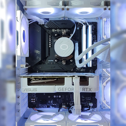 AMD Ryzen7 9700x ／ RTX5070 12GB ガラス2面ATX ゲーミングPC Windows11 Home 簡易水冷 360mm ホワイト 白