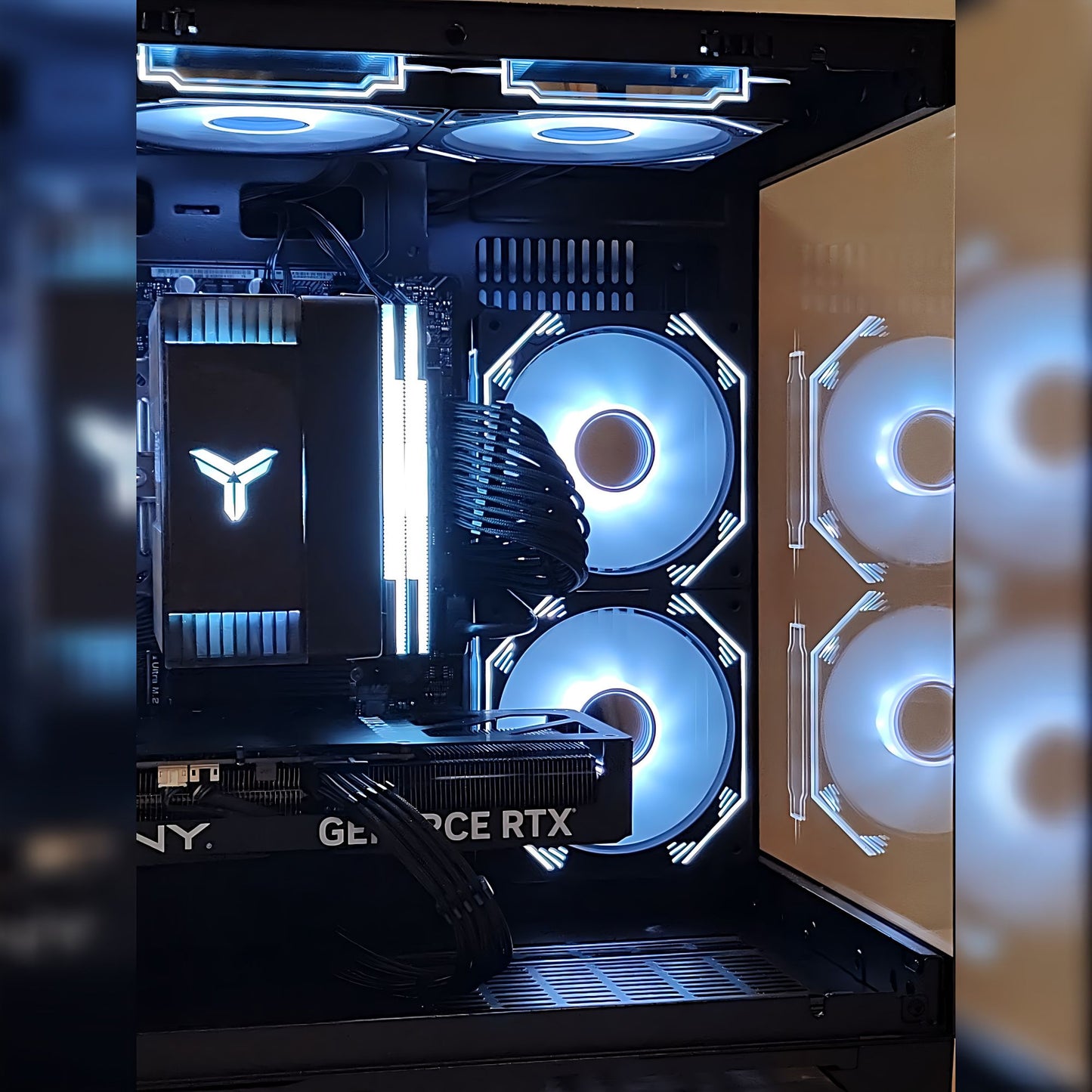Intel Core Ultra 7 270K PLUS ／ RX9060XT 16GB ガラス2面コンパクト ゲーミングPC Windows11 Home ブラック 黒