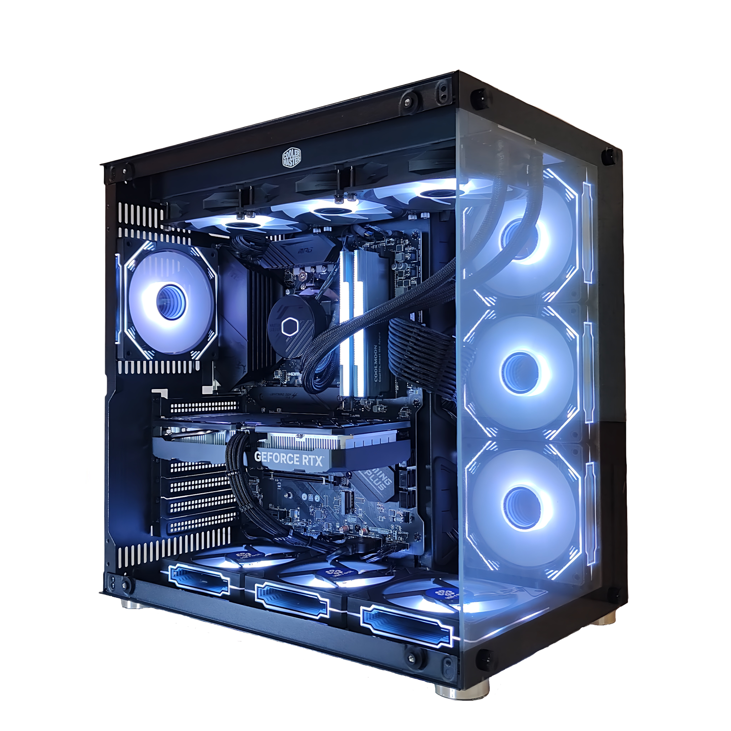 AMD Ryzen7 9800x3D ガラス2面ATX ゲーミングPC AMD Ryzen7 9800x3D ガラス2面ATX ゲーミングPC  簡易水冷 360mm  簡易水冷 360mm