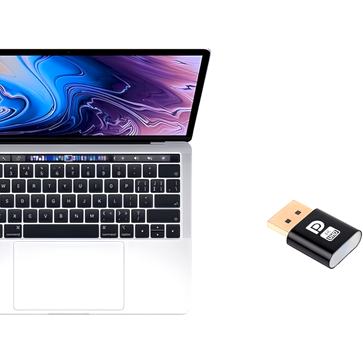 HDMI ダミープラグアダプター4K@60Hz 仮想 バーチャル ヘッドレス ゴースト シュミレーション エミュレーター VR用途 リモート用途 ブラック 黒 (HDMI)
