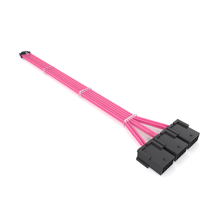 変換スリーブケーブル 延長ケーブル 12VHPWR 16pin 30cm オス側16pin メス側8pin×3 グラフィックボード 電源ユニット GPU RTX40シリーズ対応 ケーブルコーム付き