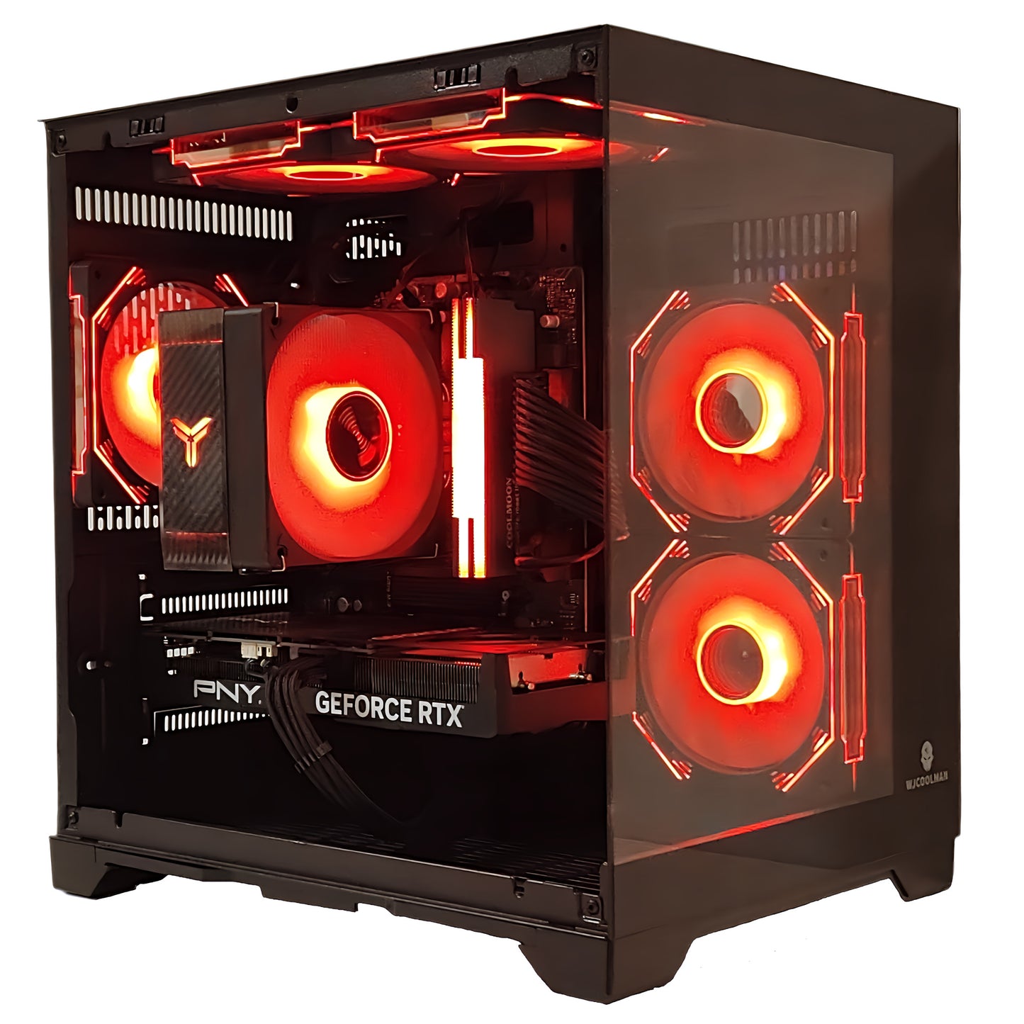 AMD Ryzen5 5500／RX7600 8GB ガラス2面コンパクト ゲーミングPC