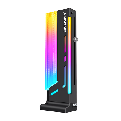 COOLMOON 图形板支架支架 LED ARGB 5v 3pin GPU 显卡磁铁支持防跌落