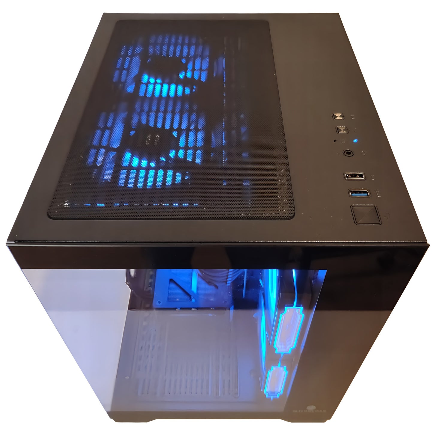 2-sided glass M-ATX gaming PC / AMD Ryzen7 5700x / Side-flow air-cooled CPU cooler / Gaming PC / Desktop PC / Self-built PC / BTO PC