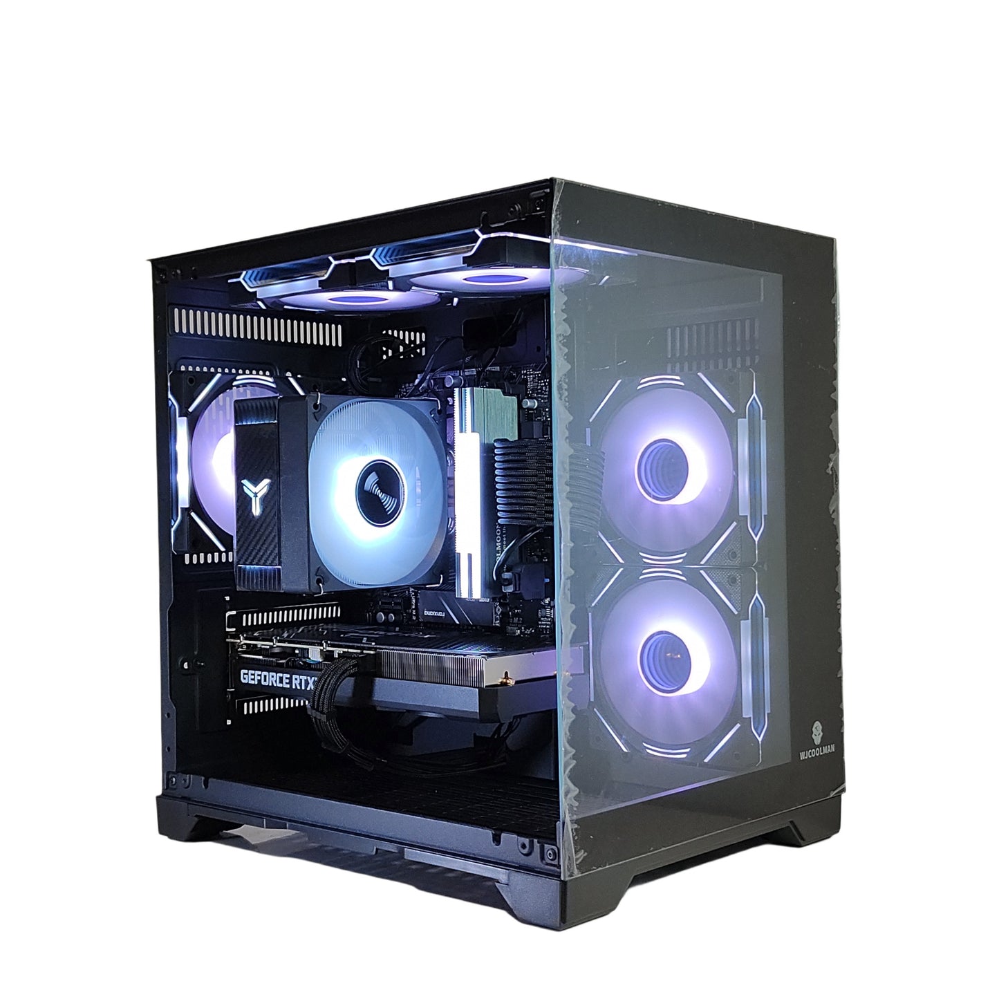 ガラス2面ATX ゲーミングPC／AMD Ryzen7 5700x／簡易水冷360mmCPU 
