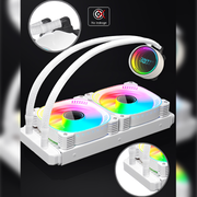 【新品】COOLMOON 簡易水冷クーラー 240mmCPUクーラーホワイト／白 Amazon.co.jp: 【スモールラボ】COOLMOON 簡易水冷クーラー