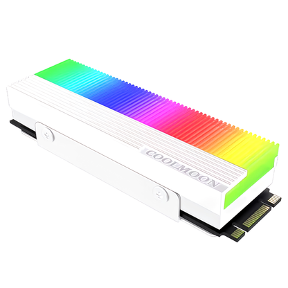 COOLMOON M.2 SSD 散热器 LED ARGB 5v 3pin 冷却
