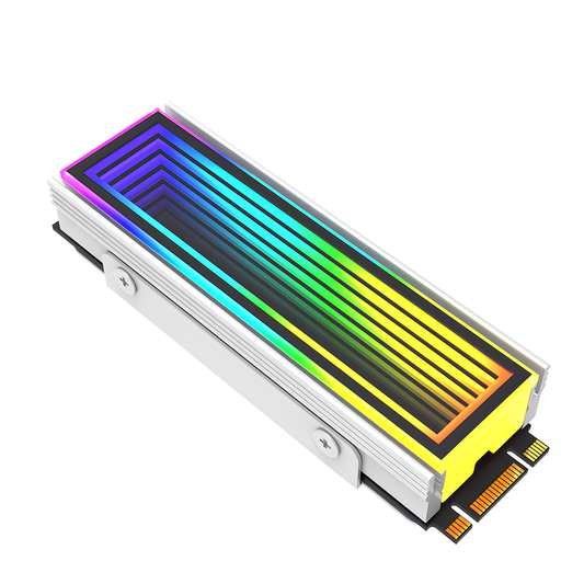 M.2 SSD Heatsink LED ARGB 5v 3pin Infinity Mirror
