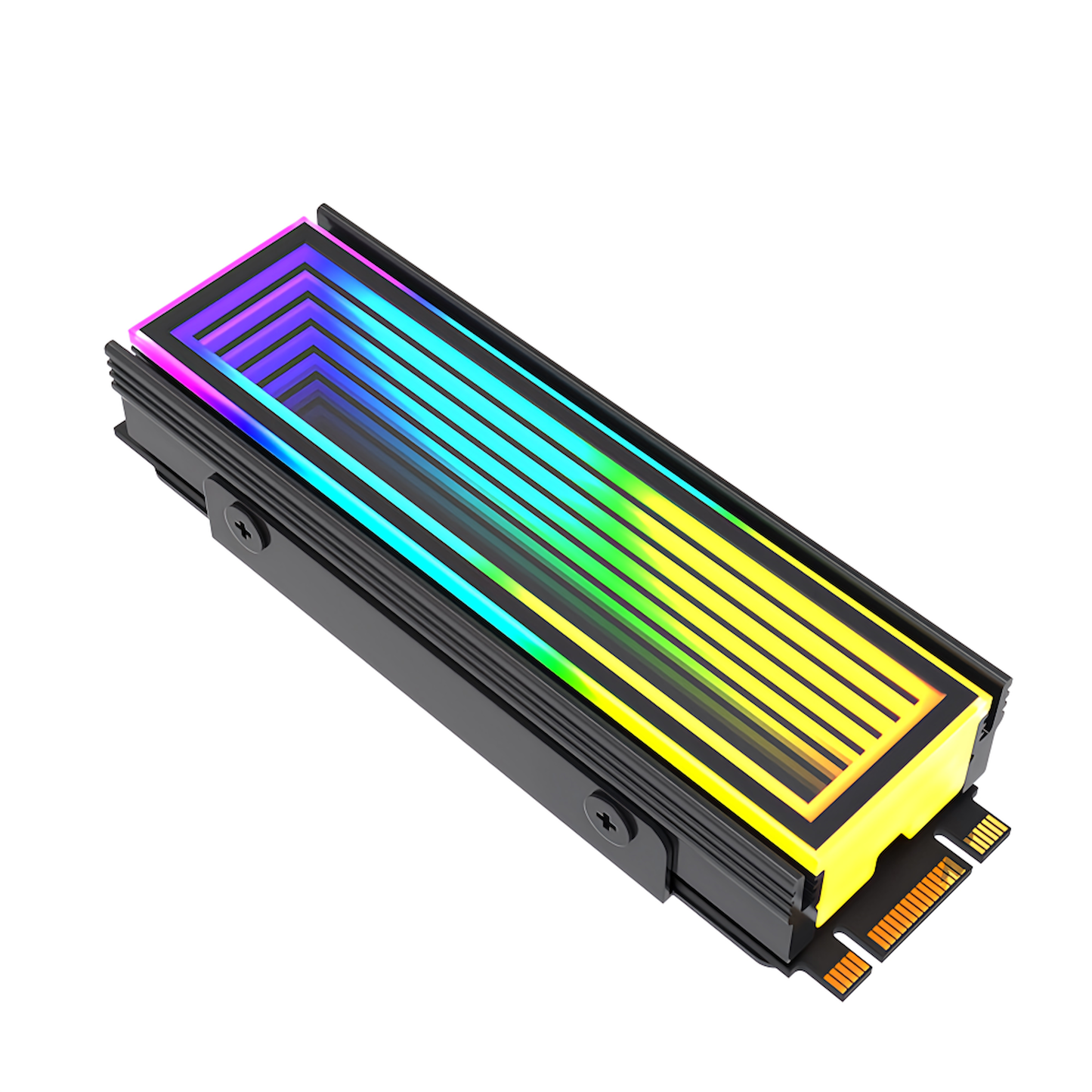 M.2 SSD Heatsink LED ARGB 5v 3pin Infinity Mirror