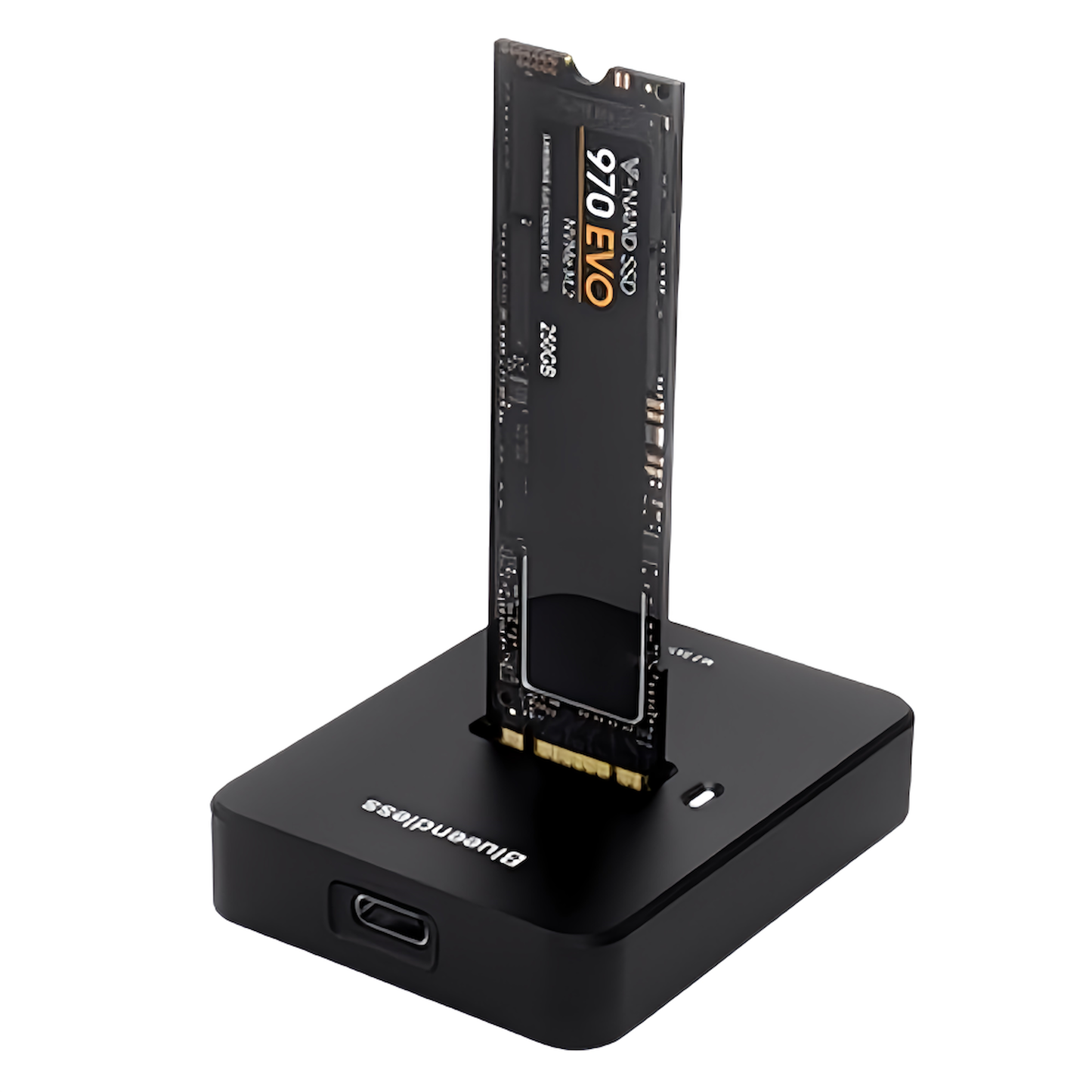 M.2 SSD External Stand Compatible with SATA and NVMe Compatible with 2230/2242/2260/2280 Sizes Compatible with USB Type-C USB 3.1 Gen2 Up to 10Gbps Conversion Adapter