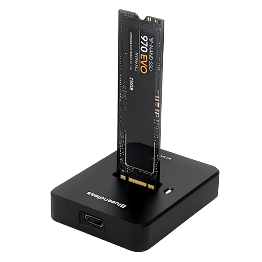 M.2 SSD External Stand Compatible with SATA and NVMe Compatible with 2230/2242/2260/2280 Sizes Compatible with USB Type-C USB 3.1 Gen2 Up to 10Gbps Conversion Adapter