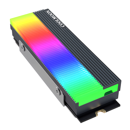 COOLMOON M.2 SSD 散热器 LED ARGB 5v 3pin 冷却