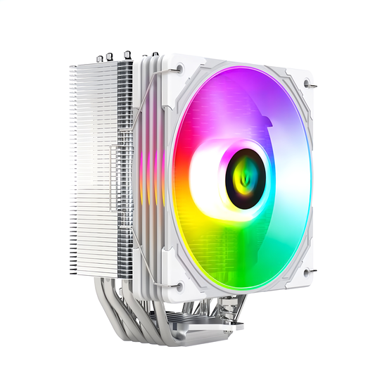 AS600 120mm LED ARGB 5v 3pin 空冷 サイドフロー CPUクーラー LGA1700対応 AM5対応 4pin PWM ファン制御 ヒートパイプ6本