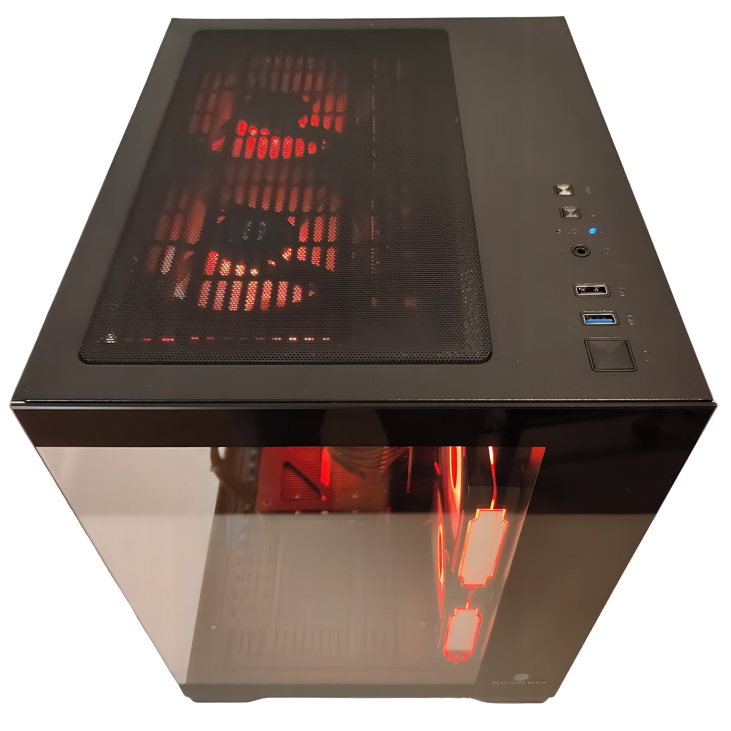 AMD Ryzen5 5500／RX7600 8GB ガラス2面コンパクト ゲーミングPC