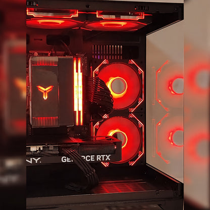 AMD Ryzen5 5500 ／ RX7600 8GB ガラス2面コンパクト ゲーミングPC Windows11 Home  ブラック 黒