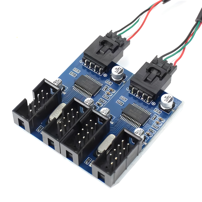 USB2.0 9pin 2分支适配器主板PC机箱USB使用