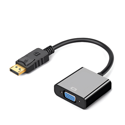 DisplayPortオス→D-SUBメス 変換アダプター ディスプレイポート DP 最大解像度 1920×1080サポート 1080p対応  DP to VGA 一方向通信対応