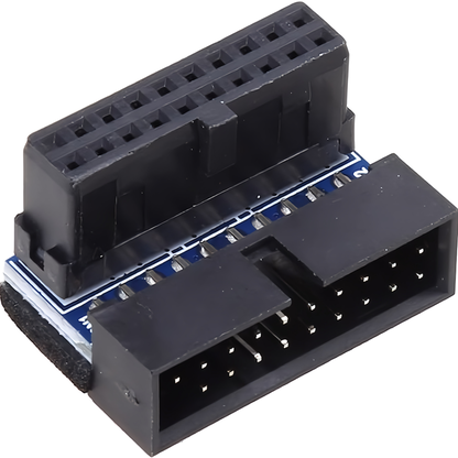 USB3.0 19pin/20pin 90度 角度変更アダプター マザーボード