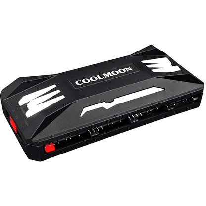 COOLMOON LED ARGB 5v 3pin 风扇集线器控制器 遥控颜色可变 风扇转速可变