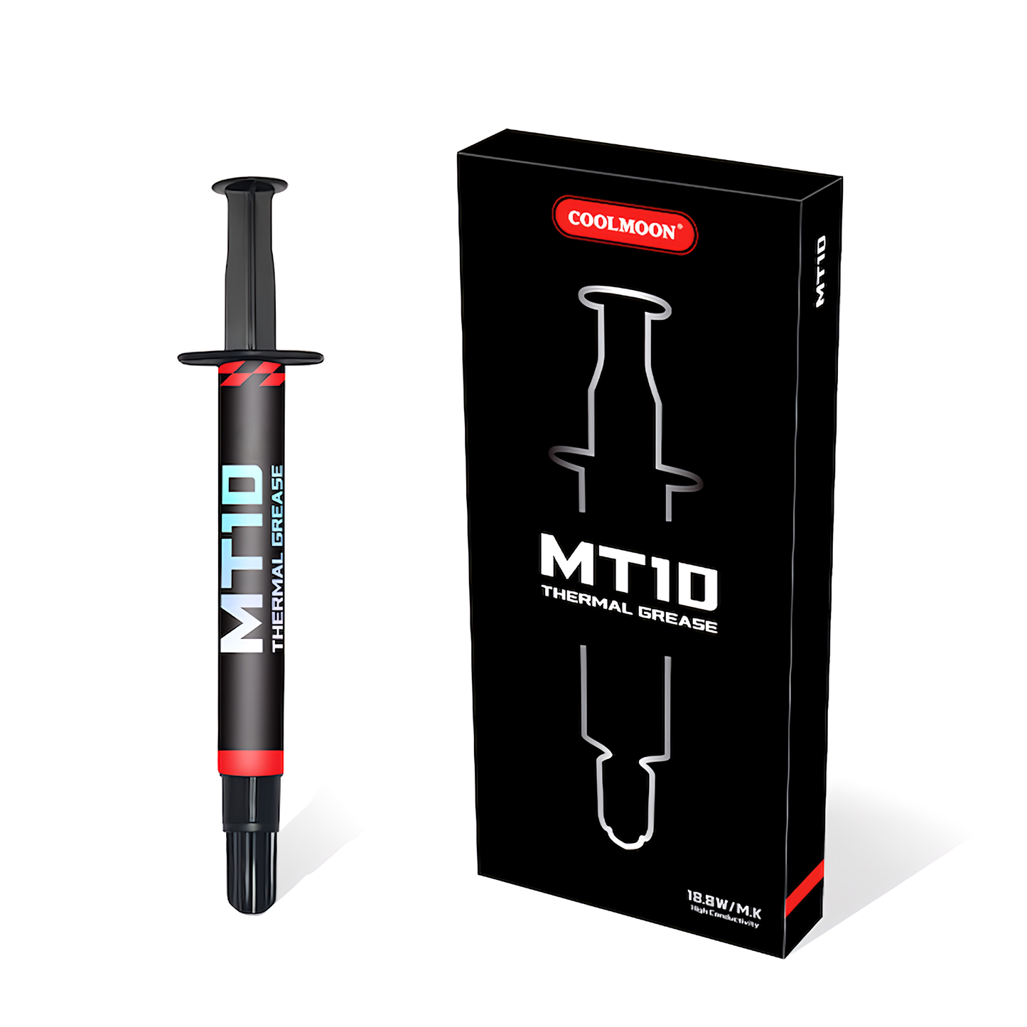 COOLMOON MT10 18.8W/m.k CPUグリス GPUグリス 高性能 高熱伝導率 高耐久 Thermal Grease シリコングリス ヘラ付き (4g)