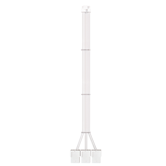 转换套管电缆延长线 12VHPWR 16pin 30cm 公头侧 16pin 母头侧 8pin x 3 图形板电源单元 GPU RTX40 系列兼容电缆梳
