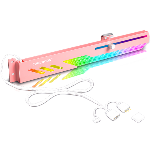 COOLMOON 显卡支架 GPU 支架 LED ARGB 5v 3pin 28cm 支持防摔