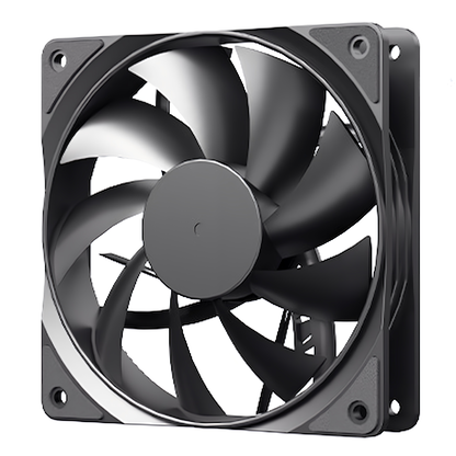 ケースファン CPUファン 12cm 120mm PWM 4pin DC12V 800-1800rpm 2.5cm幅 自動回転数制御 ブラック 黒 1枚