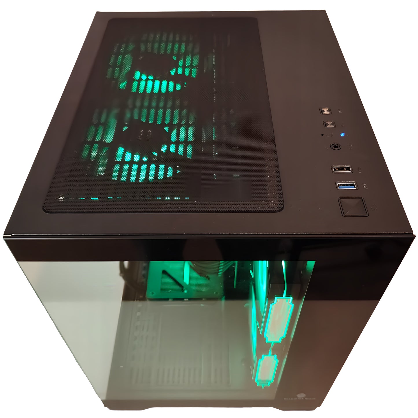 AMD Ryzen7 9700x ／ RTX5070ti 16GB ガラス2面コンパクト ゲーミングPC  ブラック 黒
