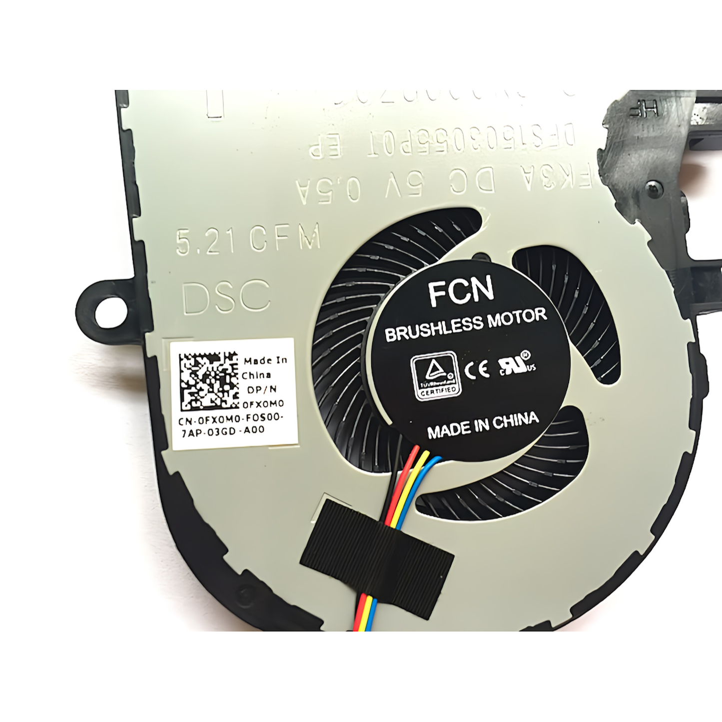 CPU冷却ファン 交換用 Dell inspiron 15 5570 5575 3580 3593／inspiron 17 3780 3793 5770／Latitude 3590 L3590 E3590／Vostro 3580 3590 3591 3593 シリーズ ノートパソコン ノートPC ラップトップ P/N:FX0M0 0FX0M CPUファン
